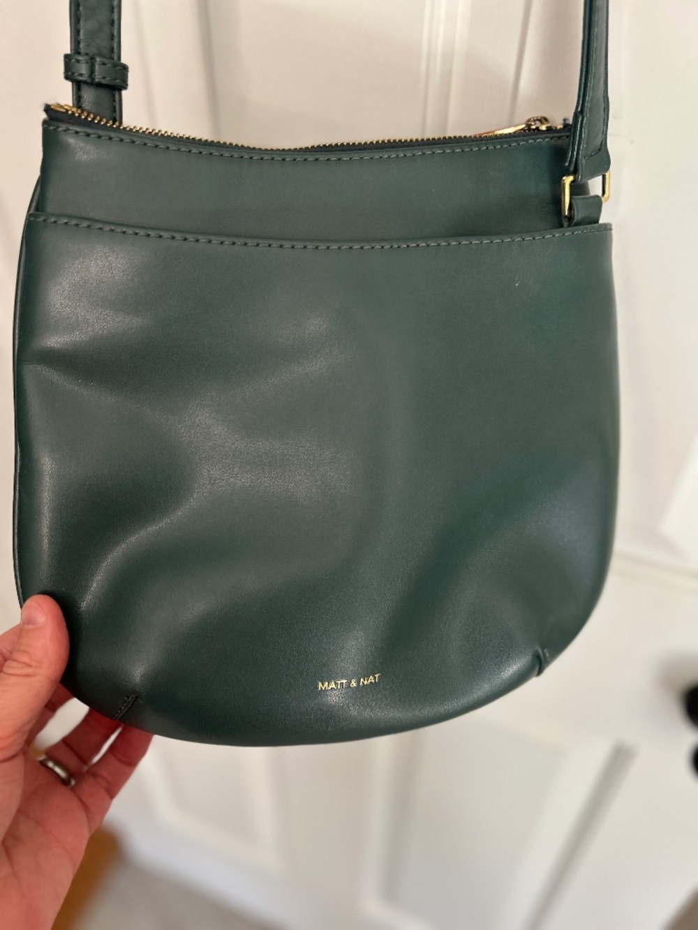 Matt & Nat Salo Vegan Crossbody Bag - Loom - Hunter Green
